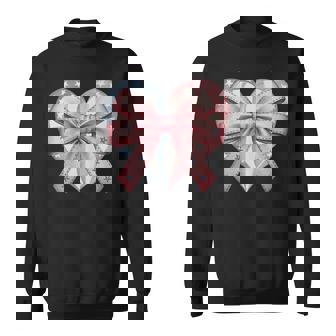 Coquette Cœur Patriotique Avec Nœud Rose Sweater e - Cadeauxyz