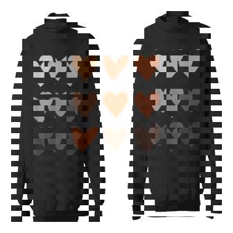 Corazones De Tono De Piel De Melanina Orgullo De Historia Negra Camisa de entrenamiento - Regaloses