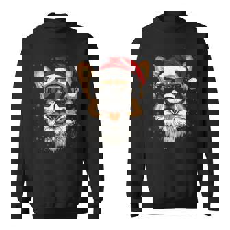 Corgi サンタハット 面白い かわいい 犬 ママ お父さん クリスマス スウェットシャツ - Kawaiitshirt