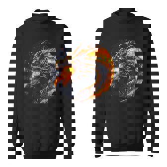 Costume De Dragon Cool Avec Feu Et Flammes Sweater e - Cadeauxyz