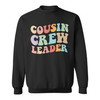 Cousin Crew Leader Retro Graphic – Fun Cousin Group Sweatshirt - Thegiftio UK