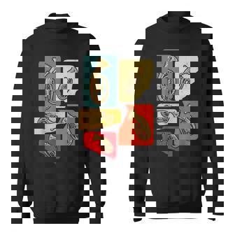 Creative Tenor Horn ビンテージ レトロ アートワーク テナーホルン奏者 スウェットシャツ - Kawaiitshirt