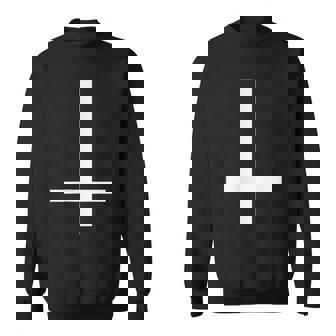 Croix Inversée I Croix Gothique Etatanique I Occulte Sweater e - Cadeauxyz