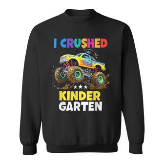 I Crushed Kindergarten Boys Graduation Sweatshirt - Thegiftio UK