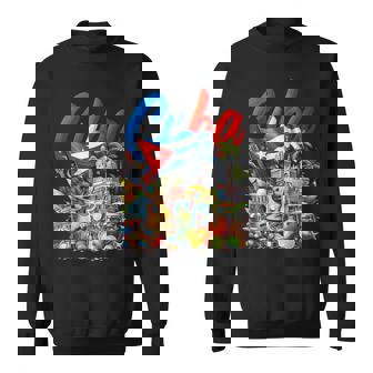 Cuba National Hispanic Heritage Month Cuban Flag Sweatshirt - Monsterry