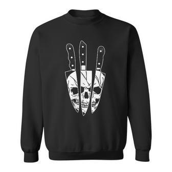 Cuchillo De Calavera Para Chef Regalo Culinario Papá Barbacoa Cocina Carnicero Camisa de entrenamiento - Regaloses