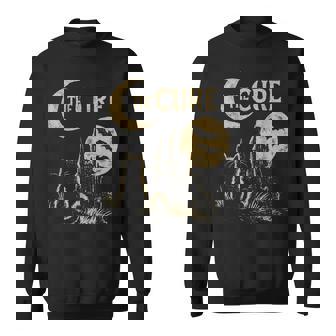 Cure Rock Amoureux De La Lune Des Chats Sweater e - Cadeauxyz