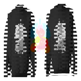 Cute Anatomy Internal Organs Body スウェットシャツ - Kawaiitshirt