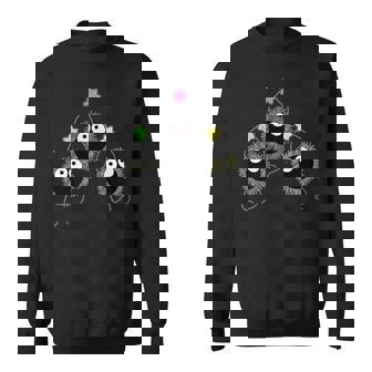 Cute Anime Soot Man With Colourful Sugar Stars Sweatshirt - Thegiftio UK