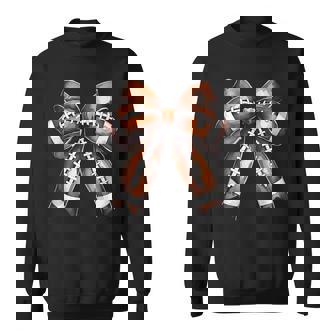 Cute Football Coquette Bow Cute Football Player Sweatshirt | Mazezy