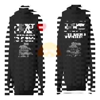 Cute I Love My Toy プードル 犬の飼い主 スウェットシャツ - Kawaiitshirt