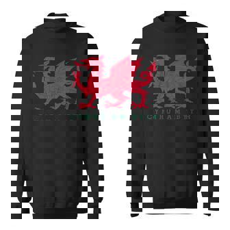 Cymru Am Byth ウェールズ ラグビー ドラゴンウェールズ プレイヤープライドギフト スウェットシャツ - Kawaiitshirt