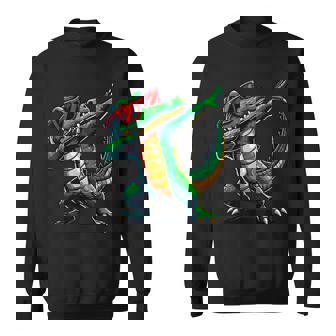 Dabbing Crocodile With Sunglasses Alligator Animal Sweatshirt - Thegiftio UK