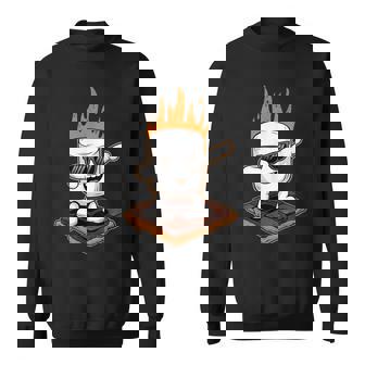 Dabbing Marshmallow Camping Smores Kawaii S'mores Sweatshirt - Thegiftio