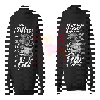 Dachshund Breast Cancer Awareness In October We Wear Pink Sweatshirt | Seseable FR