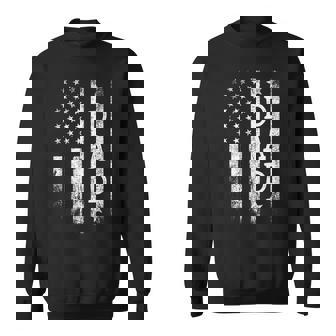 Dad American Flag Dad Patriotic Father's Day Sweatshirt - Monsterry