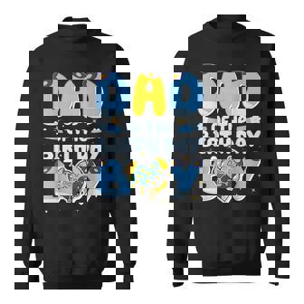 Dad Of The Birthday Boy Blue Dog Family Matching Sweatshirt | Seseable CA