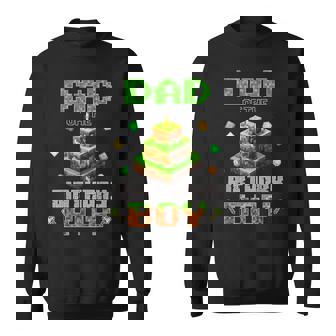 Dad Of The Birthday Boy Party Video Gamer Pixel Number Sweatshirt | Mazezy