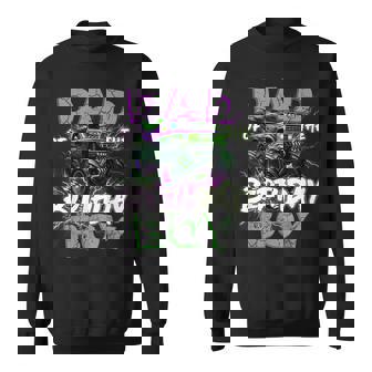 Dad Of The Birthday Monster Truck Family Matching Party Sweatshirt - Thegiftio UK