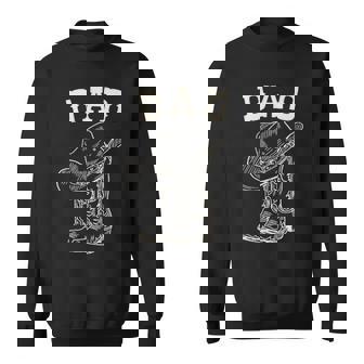 Dad Cowboy Rodeo Western Matching Family Birthday Sweatshirt - Thegiftio