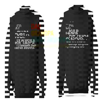 Dad Grandpa Great Grandpa Fathers Day For Grandpa Sweatshirt - Monsterry