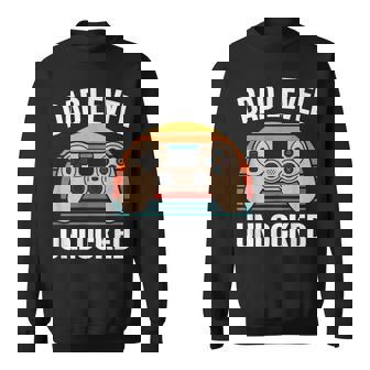 Dad Level Unlocked Pregnancy Announcement Fathers Day Sweatshirt - Monsterry