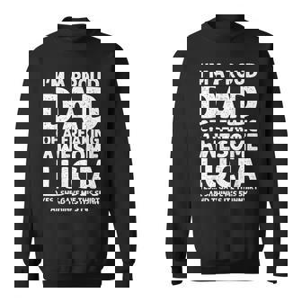 Dad Of Lucia Father's Day Personalized Name Joke Sweatshirt - Monsterry