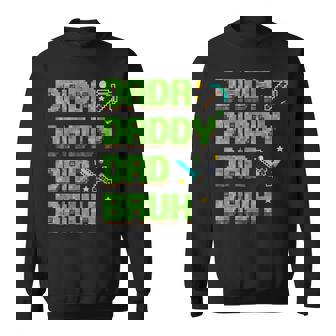 Dada Daddy Dad Bruh Father's Day Game Pixel Sweatshirt - Monsterry