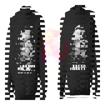 Dadalotl Fathers Day For Dad Of Axolotl Daughter And Son Sweatshirt - Monsterry