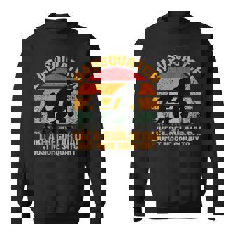 Dadsquatch Sasquatch Bigfoot Dad Like A Regular Dad Squatchy Sweatshirt - Thegiftio UK