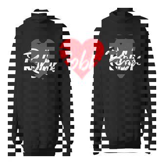 Damen I Love Robbie Mit Aufschrift I Love Robbie Mit-Ausschnitt Sweatshirt - Geschenkecke