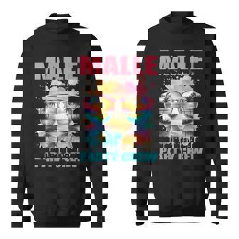 Damen Malle Party Crew Mallorca Urlaub Mit-Ausschnitt Sweatshirt - Geschenkecke