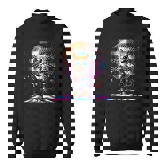 Dancing Cat Disco Ball Kitten Kitty Lover Party Animal Sweatshirt - Thegiftio UK