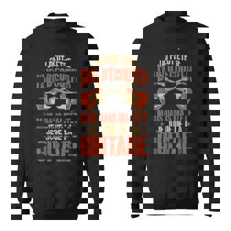 Dans Ma Tête Je Joue De La Guitare Musique Guitariste Sweater e - Cadeauxyz