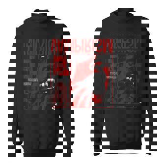 Dark Gothic Black And Red Vampire Emo Y2k Grunge Streetwear Sweatshirt - Thegiftio