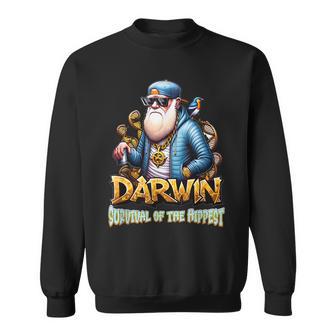 Darwin Laupervivencia Del Hippest Divertido Charles Darwin Camisa de entrenamiento - Regaloses