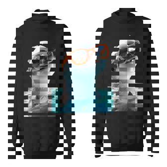 Dauphin Avec Lunettes Deoleil Animaux Doux Dauphin Sweater e - Cadeauxyz
