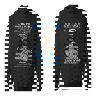 Denim And Diamonds African Melanin Cowgirls Western Sweatshirt - Thegiftio UK