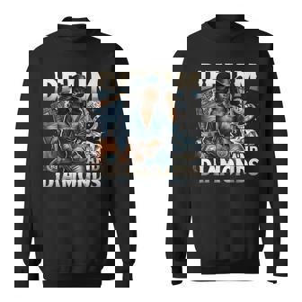 Denim And Diamonds African Melanin Swag Cowgirls Western Sweatshirt - Thegiftio UK
