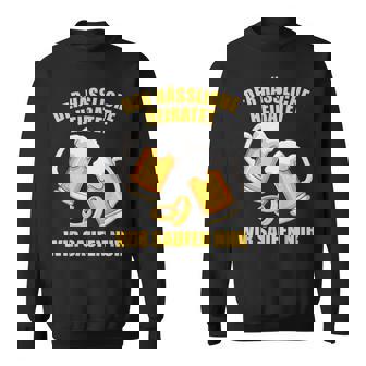 Der Ugly Heiratet Wiraufen Jgatag Party Sweatshirt - Seseable