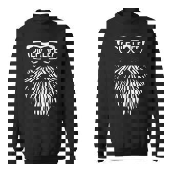 Dilf Life Bearded Dad Humor For Fathers Day Joke Sweatshirt - Monsterry