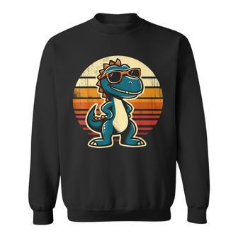 Dinosaur T-Rex Retro Dinosaur Sweatshirt - Thegiftio UK