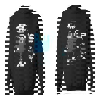 Disquette Usb Père Et Fils Nerd Geek Ordinateur Sweater e - Cadeauxyz