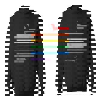 Divertido Regalo De Perro Con La Bandera Del Arco Iris De Perroalchicha Del Orgullo Gay Lgbt In Mangas Camisa de entrenamiento - Regaloses