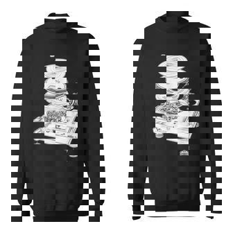 Dj Turntable 1210 Mk2 Exploded Blueprint スウェットシャツ - Kawaiitshirt