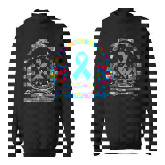 Dj ヘッドフォン パズル 自閉症啓発 自閉症 レディース メンズ スウェットシャツ - Kawaiitshirt