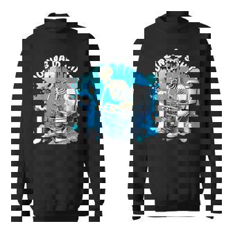 Doing Dad Shit Skeleton Toilet Father's Day Sweatshirt - Monsterry