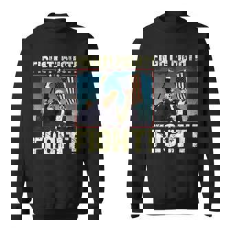 Donald Trump 2024 Fight Fight Fight Donald Trump Fist Fight Donald Trump Fist Pump Sweater e - Cadeauxyz