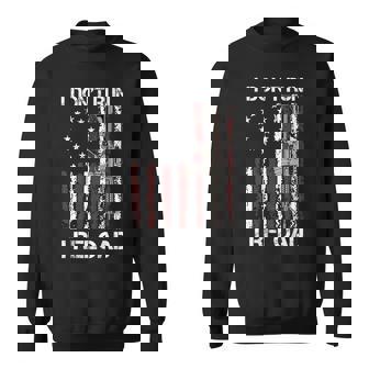 I Don't Run I Reload Gun Flag On Back Sweatshirt | Mazezy