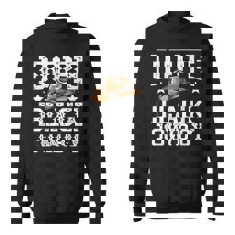 Dope Black Cowboy Western Rodeo Country Music Sweatshirt - Thegiftio UK